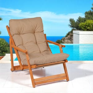 Chilienne taupe pliante - grand confort SORA